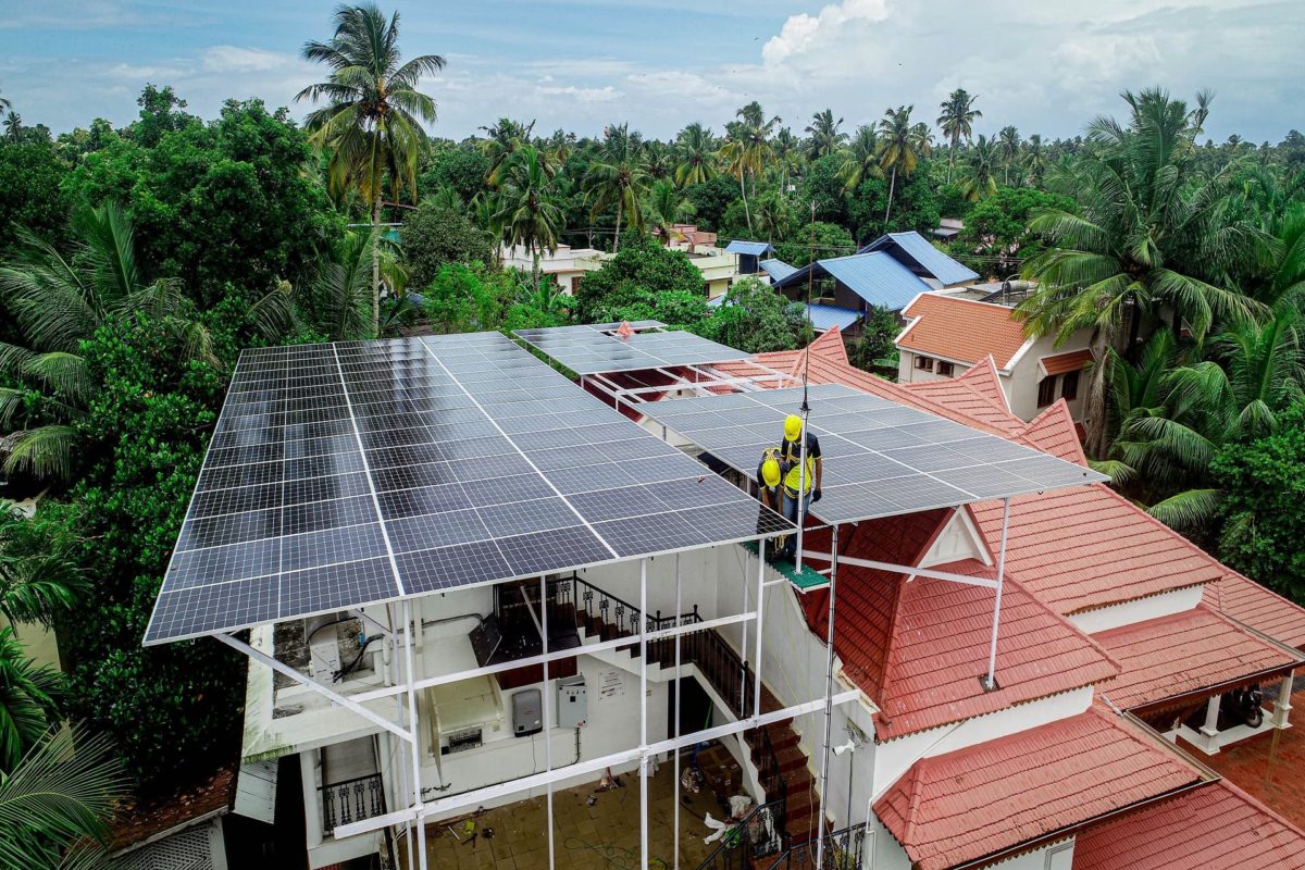 Modern Villa Solar Installation